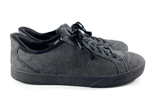 Kizik Irvine Canvas Schuhe Herren Größe 7,5 Damengröße 9 grau Slipper Schnürschuhe - Bild 1 von 12