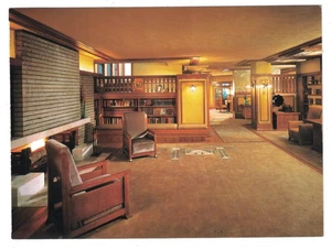 VINTAGE FRANK LLOYD WRIGHT LIVING ROOM MAY HOUSE GRAND RAPIDS MI. 6 1/2X43/4 PC - Picture 1 of 2