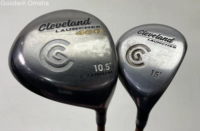 Palos de golf Cleveland Launcher Driver and Wood 460 Driver y varilla de grafito 3W diestro Foto 1 de 4