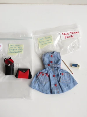 Conjunto de punto vintage ideal tammy púrpura 9119 con monedero aguja de tejer, radio Foto 1 de 4