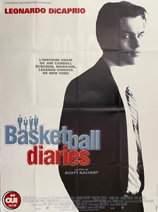 BASKETBALL DIARIES ORIGINAL 1995 FRENCH MOVIE POSTER 63' x 47" DICAPRIO NEW - Picture 1 of 1