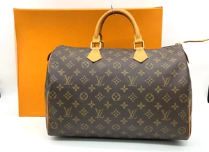 Authentic Louis Vuitton Monogram Speedy 35 M41524 Hand Bag W/Box NS040808 - Picture 1 of 24