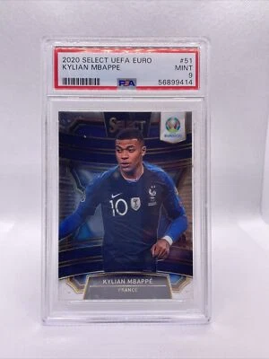 2020 Panini Select Uefa Euro 51 Kylian Mbappe PSA 9 - Image 1 of 2
