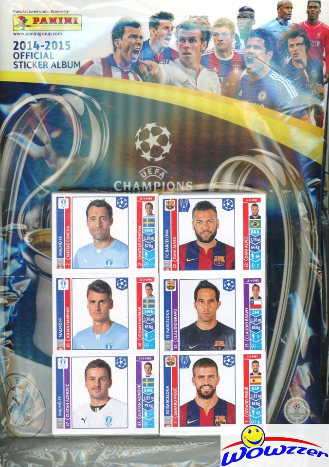 2014/15 Panini Champions League Complete 564 Stickers Set & Album-Ronaldo,Messi+ - Image 1 of 1