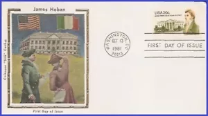 USA5 #1936 U/A COLORANO SILK FDC James Hoban - Picture 1 of 1
