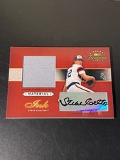 2003 Donruss Timeless Treasures Steve Carlton Auto Game Worn Patch MI-53 /100