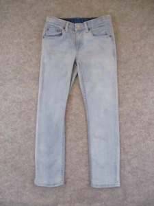 Levis 512 Jeans Youth 10R Blue Denim Slim Straight Medium Wash Retro Mens 35x24* - Picture 1 of 15