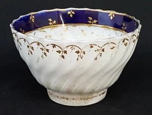 Gold Vergoldet Vintage Pre Victorian Antik Geriffelt Teeschale - Bild 1 von 8