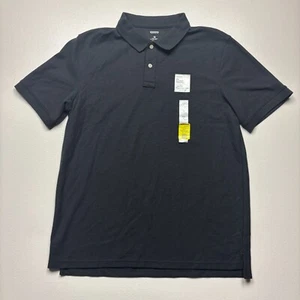 Sonoma Goods for Life Polo Shirt Men's Medium Black Cotton Relaxed Fit Pullover - Picture 1 of 4