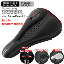 ROCKBROS Bike Silicone Saddle Seat Cover With Taillight MTB Breathable Cushion