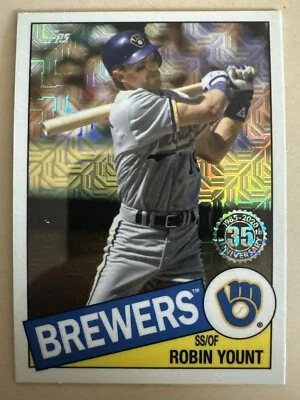 2020 Topps Series 2 ROBIN YOUNT 1985 35th Anniversary Chrome Refractor #85TC-25 - Image 1 of 2