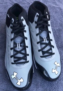 UNDER ARMOUR HEATER MID ST BASEBALL CLEATS 1248197-020 GREY SZ 12.5 - Picture 1 of 6