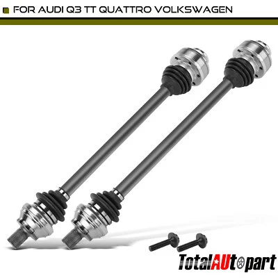 2x Conjunto de eje CV para Audi TT Quattro Q3 Volkswagen Tiguan Arteon L4 2,0 L trasero Foto 1 de 4