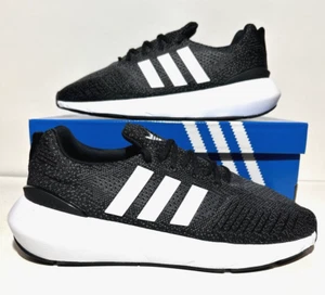 adidas Swift Run 22 Mens Size 10 Athletic Running Sneakers Black Grey - Picture 1 of 6
