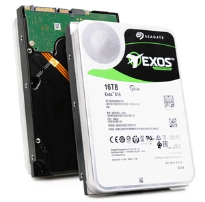 Seagate Exos X16 16TB SATA 6Gb/s 3.5" 7.2k RPM Enterprise Hard Disk Drive (HDD) - Afbeelding 1 van 8