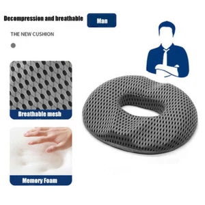 Donut Seat Cushion Pain Relief Comfort Coccyx Hemorrhoids Pillow Surgery Care - Picture 1 of 9