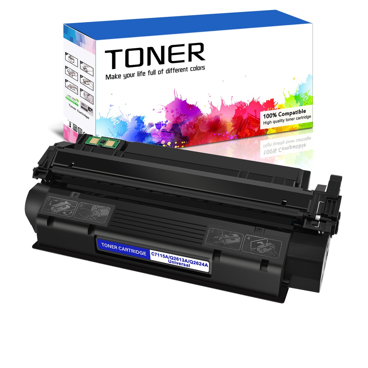 LCL Compatible Cartucho De Tóner 13A 13X Q2613A Q2613X 4000