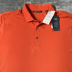 Neu mit Etikett Cutter & Buck Boeing klassisches Poloshirt Herren Large Orange Golf Freizeit - Bild 1 von 9
