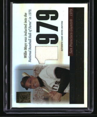 2004 Topps Tribute HOF Willie Mays Relics - Image 1 of 2