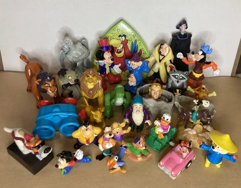 Vintage 1980s Disney Movie/ Batman toy lot Cover