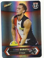 2015 AFL SELECT CHAMPIONS SP177 LUKE DUNSTAN ST KILDA SILVER PARALLEL CARD 