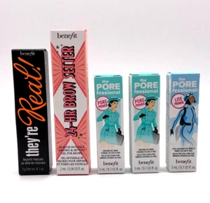 Benefit Travel Set: 24-HR Brow Setter & They're Real! Mascara & 3x Primer - Picture 1 of 3