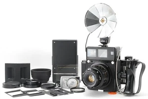 READ【EXC+5】Mamiya Universal Press 127mm Lens + Polaroid Back etc From JAPAN - Picture 1 of 11