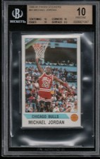 BGS 10 PRISTINE MICHAEL JORDAN 1990-91 Panini Stickers #91 Chicago Bulls RARE