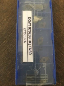 DCMT 070208 HQ TN 60 INSERT KYOCERA BOX 10 PCS - Bild 1 von 1