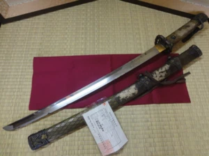 Japanese Sword Wakizashi 54cm Fujiwara Tsuguhiro 藤原継廣  Edo 1700s Amazing Koshira - Imagen 1 de 8