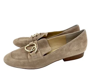 Sole Society Women's Shoes Loafers Tan Suede Leather Slip On Flats SZ 8 SH34 - Picture 1 of 11