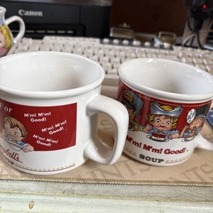 Set 2 tazze zuppa Campbells 1993 Westwood Campbell bambini da collezione - Foto 1 di 4