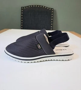 L.L Bean Airlight Comfort Slippers Womens Size 7 Ankle Strap Quilted Blue Nice! - Picture 1 of 10