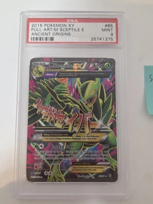 *PSA 9* M Sceptile EX Full Art 2015 Pokemon XY Ancient Origins #85/98 - Image 1 of 4