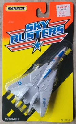 De colección Nuevo 1995 Tyco Matchbox Sky Busters U.S. Navy Grumman F-14 Tomcat Fighter Foto 1 de 4
