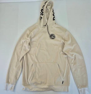 DC SHOES Felpa con Cappuccio Grande Beige Uomo Poliestere Casual Streetwear - Foto 1 di 22