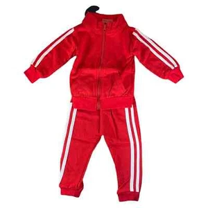NWT Moyikiss Studio Kids Zipper Sweatshirt, Striped Pant Sportswear Set, 6-12mo - Picture 1 of 7