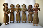 Antique Musician Dolls Indian Art Gujarat Set Of 6 Piece Museum Grade Sculptur"F