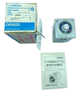 Omron H3BH-8 Delay Timer Relay 24 VDC 0.5 to 10sec - Picture 1 of 23