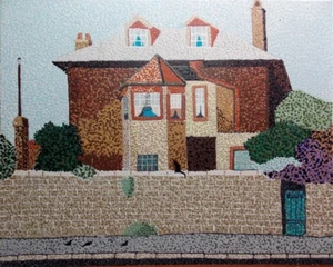 Haus in Sydney 16 x 20 Acryl auf Holz von Michael Byro - Bild 1 von 1