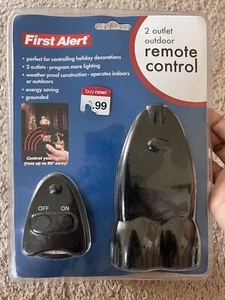 First Alert 2 Outlet Outdoor Remote Control FA200 New Sealed! - Picture 1 of 2