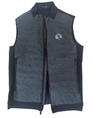 Asher Golf Vest Men's Large Pebble Beach - Black & Grey - Image 1 of 4