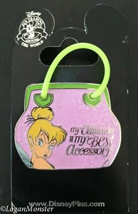 Tinker Bell Handbag Purse Tote My Attitude is My Best Accessory Pin - Picture 1 of 2