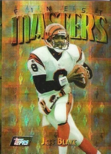 Jeff Blake 1997 mejor refractor atómico sin troquelar dorado Masters #346 variante SP - Imagen 1 de 1