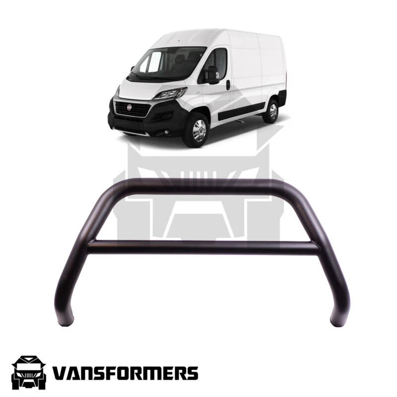 VANSFORMERS Fiat Ducato 2014+ A-Bar Matte Black (Spoiler Nudge City Bull Bar Matt)