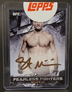2017 Topps UFC Knockout Fearless Fighter Autographs #FFA-SM Stipe Miocic 4/25 - Picture 1 of 2