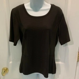 Neu mit Etikett St. John Mahagoni kurzärmliges Oberteil 195 $ - Bild 1 von 6