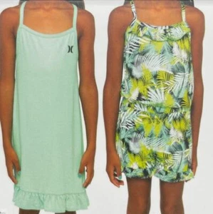 Hurley Youth 2 Pack Dress and Romper, Tropical, Green, L (14-16) - Picture 1 of 1