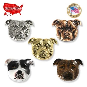 Pin o imán de solapa Creative Pewter Designs American Bulldog, D006 - Imagen 1 de 11