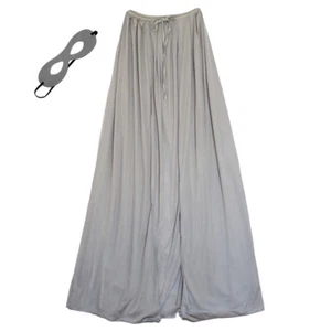 48" Adult Gray Superhero Cape & Mask Costume Set ~ HALLOWEEN COSTUME PARTY - Picture 1 of 1